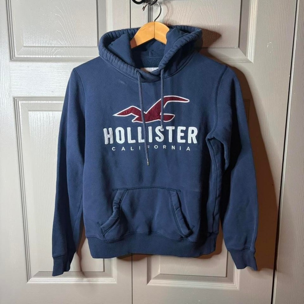Hollister hoodie  size small blue pullover‎ hoodie jacket preppy